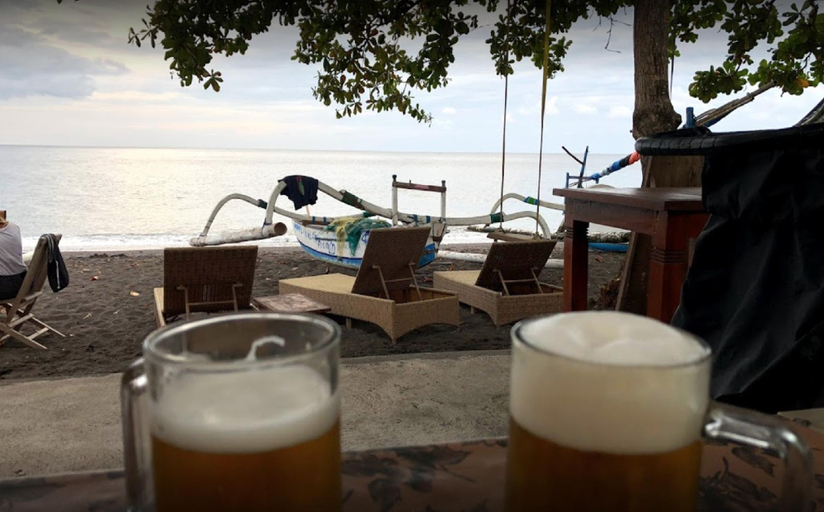 Food & Drinks, Double Room #5 w/ AC @ Amed Sari Beach Guesthouse, Karangasem