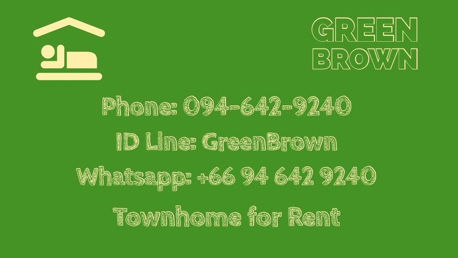 Green Brown Townhome Hang Chat Lampang , Hang Chat