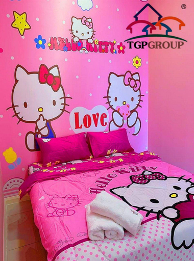 Bedroom 3, Hello Kitty Themed at D'Pristine Apartment [TGP], Johor Bahru