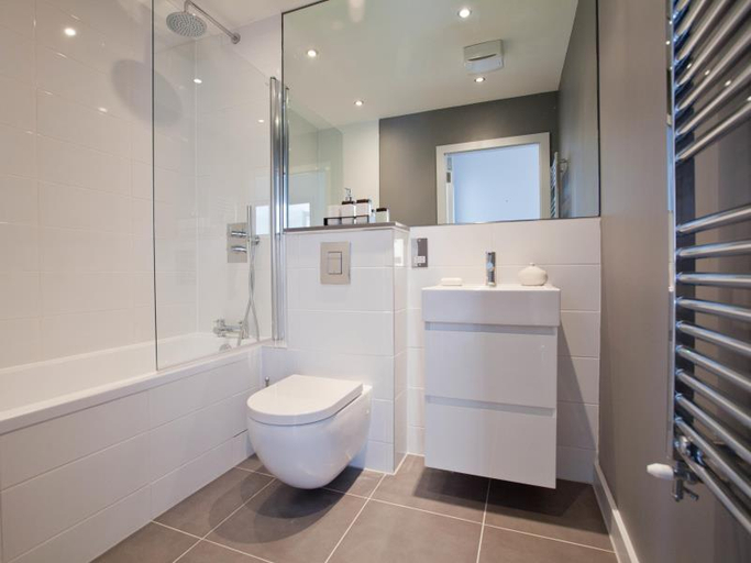 Bathroom 3, One White's Row Apartments, London