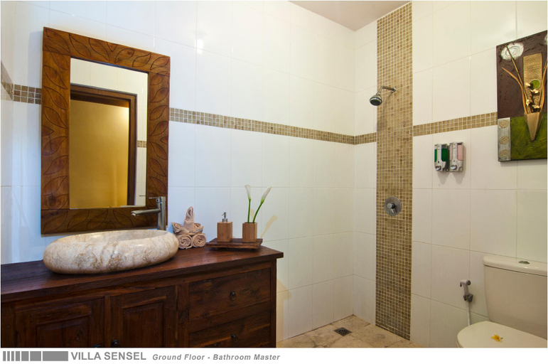 Bathroom, 6BR Villa Sensel - Minggu Villas Seminyak, Badung