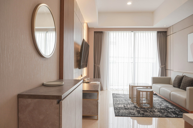 Exclusive 1BR Apartment with Study Room at Southgate Residence By Travelio, South Jakarta