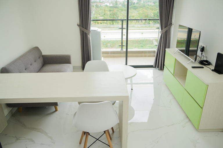 Fully Furnished with Pleasure Tidy 2BR at Sky House BSD Apartment By Travelio, South Tangerang