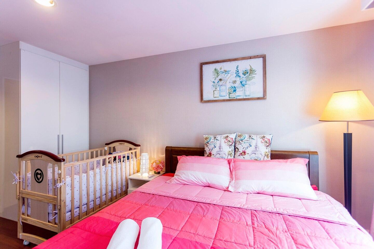 Bedroom 3, Luxury Resort-like Condo in Central Bangkok中文服务, Huai Kwang
