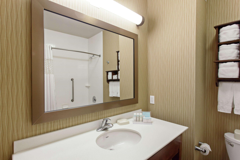 Bathroom 4, Hampton Inn Seattle/Everett Downtown, WA, Snohomish