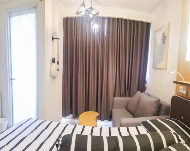 Bedroom 2, NEW Luxury Studio Pool View in Menteng Park Apartment with Monas scenery, Jakarta Pusat