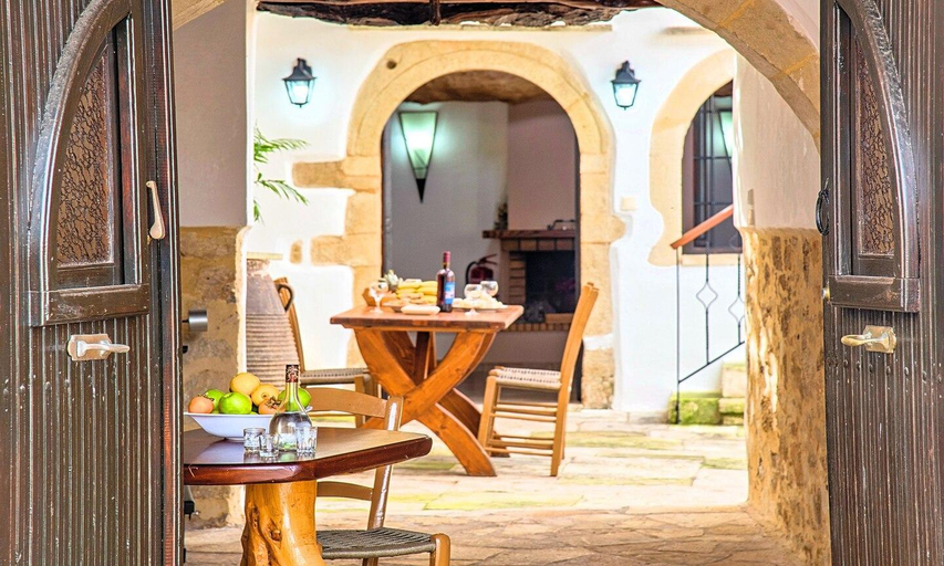 Entrance, Grape Villa Heated Pool, Crete
