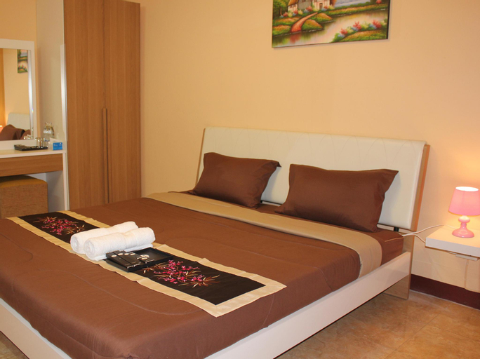 Bedroom, Navavilla Serviced Apartment, Khlong Luang