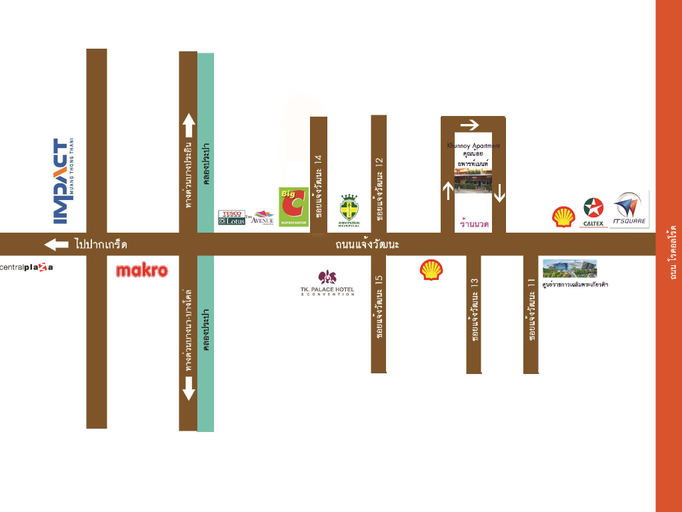Map, Noy's House, Lak Si