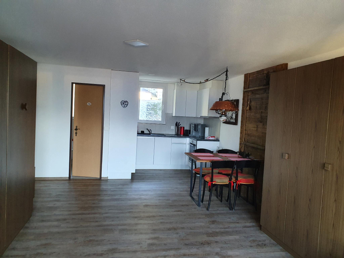 Bedroom, Elfe-apartments Studio for 2-4 guests with balcony and panorama view, Nidwalden