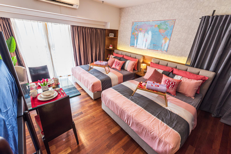 Bedroom 1, Lagoon View 6pax Homestay @Sunway Resort Suites, Subang Jaya
