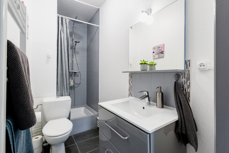 Bathroom, Comfort Stay Basel Airport 1B46, Haut-Rhin