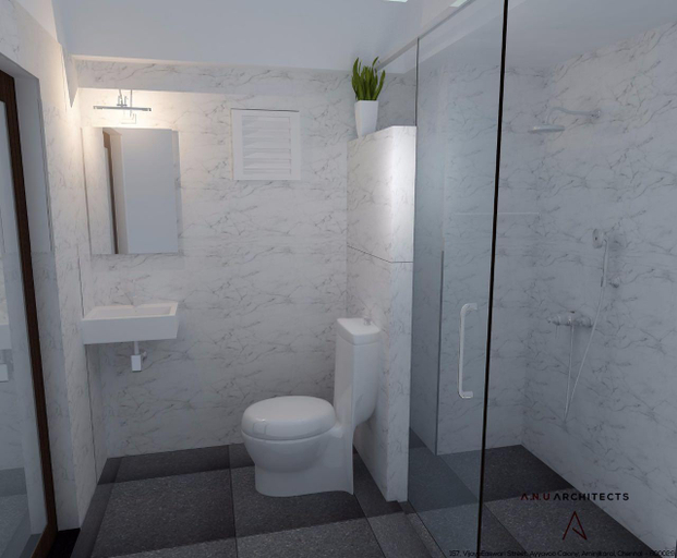 Bathroom 3, Hotel SSK Grand - Kanchipuram, Kancheepuram