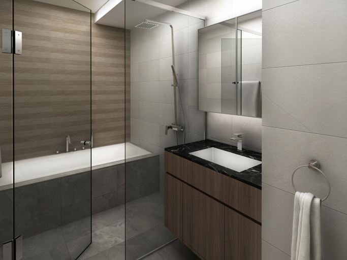 Bathroom 2, 85 Soho Premium Serviced Residence, Yangon