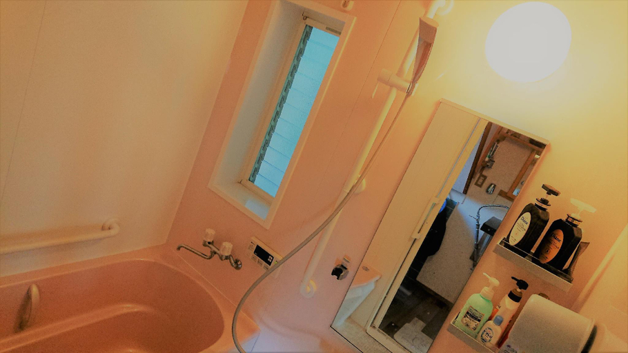 Bathroom, The Sloope Nagasaki Entire House with night view, Nagasaki