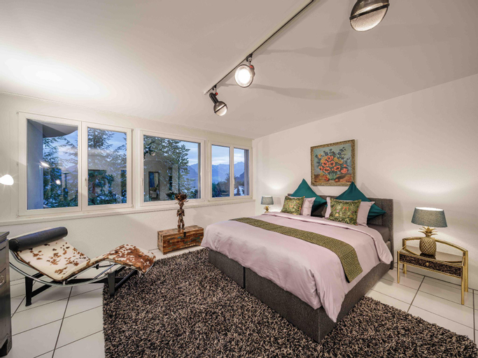 Bedroom 3, Villa Ysara - 7 Bedrooms Lucerne Lake View Villa, Nidwalden
