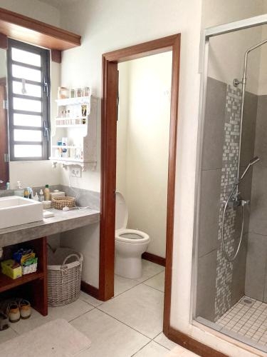 3 bedrooms villa with sea view private pool and enclosed garden at Roche Noires