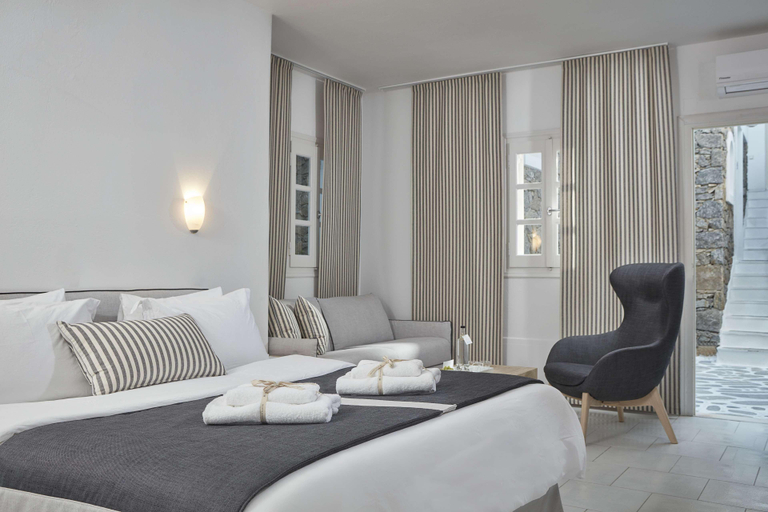 Bedroom 4, Mykonos Princess Hotel, South Aegean