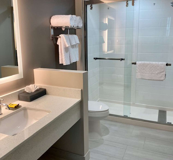 Bathroom 4, La Quinta Inn & Suites Indianapolis Downtown, Indianapolis