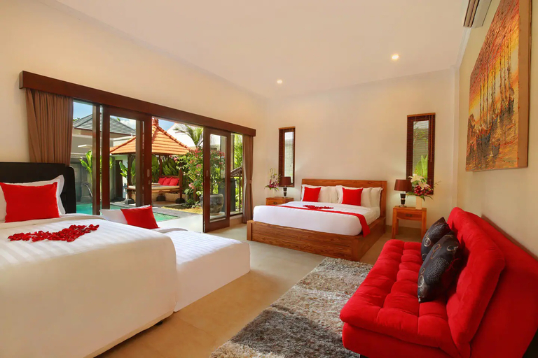 Bedroom 2, Villa De Liza Seminyak Beachside, Badung