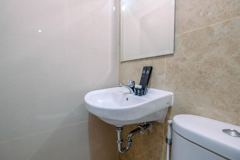 Bedroom 3, Fancy and Nice Studio at Transpark Cibubur Apartment By Travelio, Depok