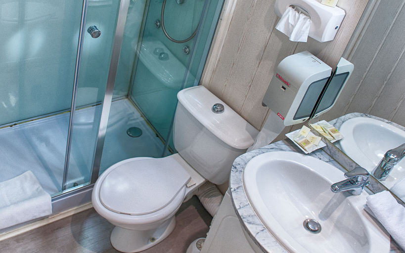 Bathroom, Hotel Les Alpes, Isère