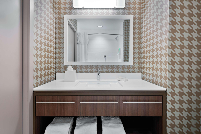 Bathroom 4, Home2 Suites Hilton Orlando Near Universal Studios, Orange