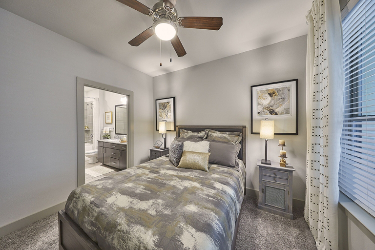 Bedroom, Downtown River Apartments by Barsala, Fort Worth