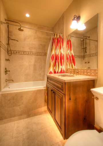 Bathroom 4, Cowboy Heaven Cabins at Moonlight Basin Big Sky Resort, Madison
