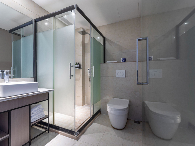 Bathroom, Teckon Myfeel Hotel Ningbo Tianyi Square East Gate, Ningbo