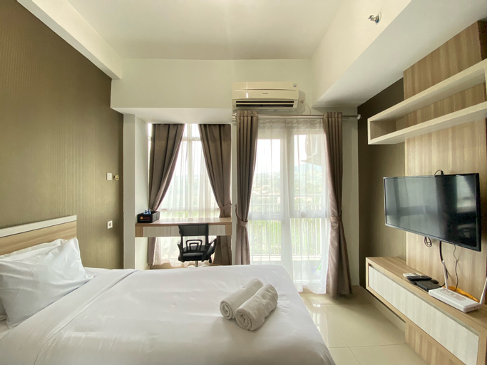 Bedroom 1, Comfy Studio Room at Apartment Taman Melati Jatinangor By Travelio, Sumedang