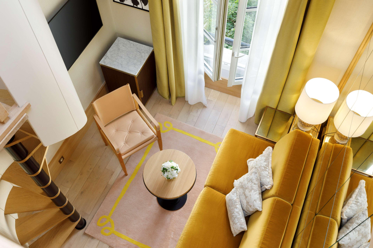 Bedroom 2, Le Belgrand Hotel Paris Champs Elysees, Tapestry, Paris