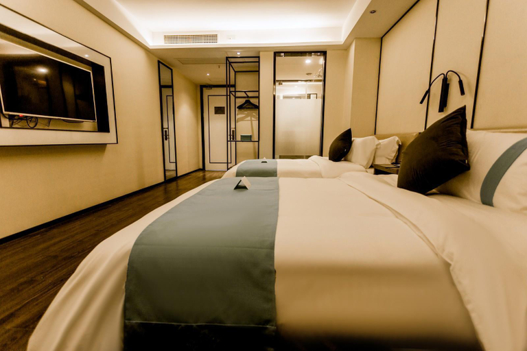 Bedroom 3, Xana Lite Hotel Taixing Gulou Wanda Wuyue Plaza, Taizhou