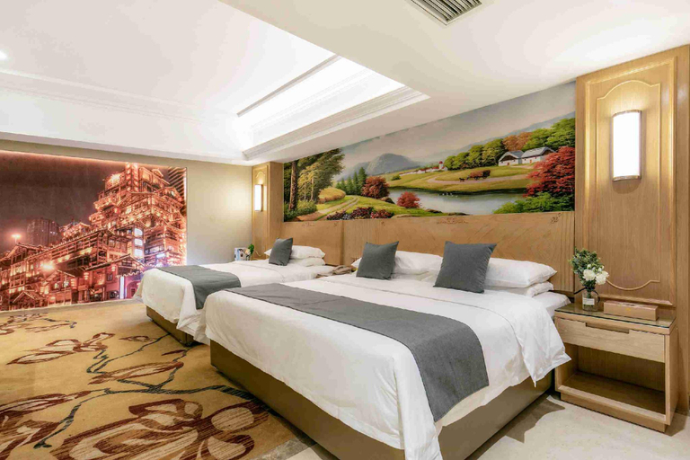 Bedroom 2, Vienna Hotel Chongqing Jiefangbei Hongyadong, Chongqing