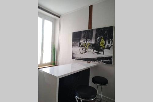 Bel appart T1bis 45m2 parkings, local velo Le Mans Centre Gare, Sarthe