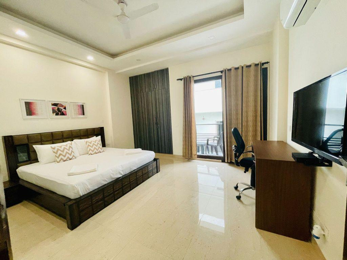 Bedroom 2, BluO 1BHK - DLF CyberCity, MG Road / Balcony, Lift, Gurgaon