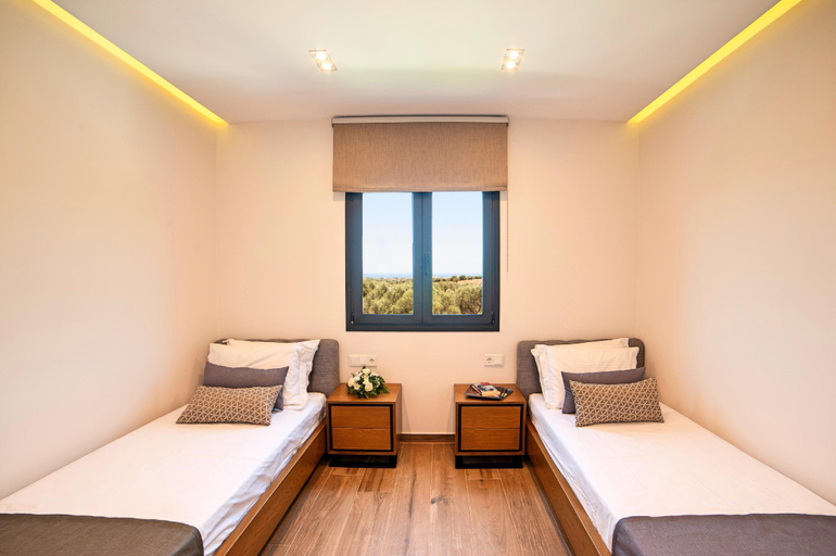 Bedroom 3, Perla Bianca Villa with Private Heated Pool, Crete