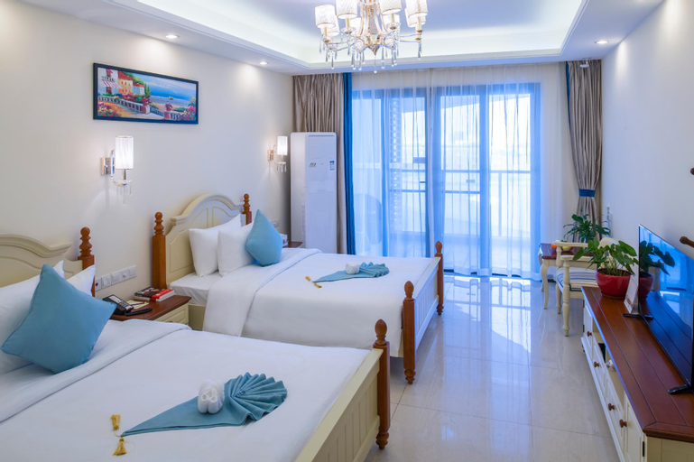 Bedroom, Evergrande Garden Apartment Hotel Haikou Bay, Haikou