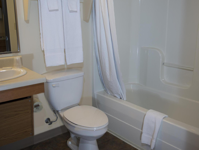 Bathroom 3, WoodSpring Suites Evansville, Vanderburgh