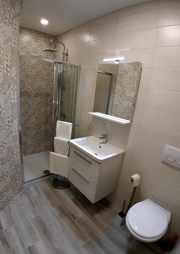 Bathroom, Modern apartment with seaview, Lopar/Supetarska Draga