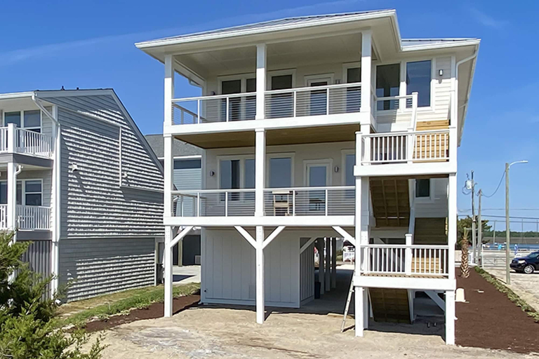 Exterior & Views 1, Seaside Oceanfront Duplex by Sea Scape Properties, New Hanover