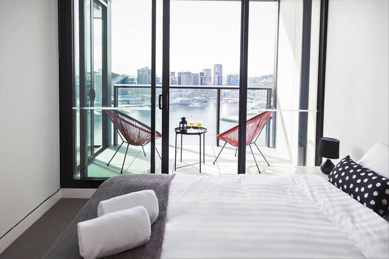 Bedroom 4, Pars Apartments Collins Wharf Docklands, Melbourne