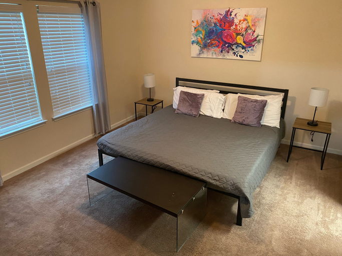 Bedroom 3, Beautiful Townhome Downtown Charlotte, Mecklenburg
