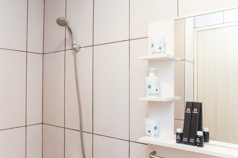 Bathroom 3, Nice And Enjoy Studio At Grand Kamala Lagoon Apartment, Bekasi