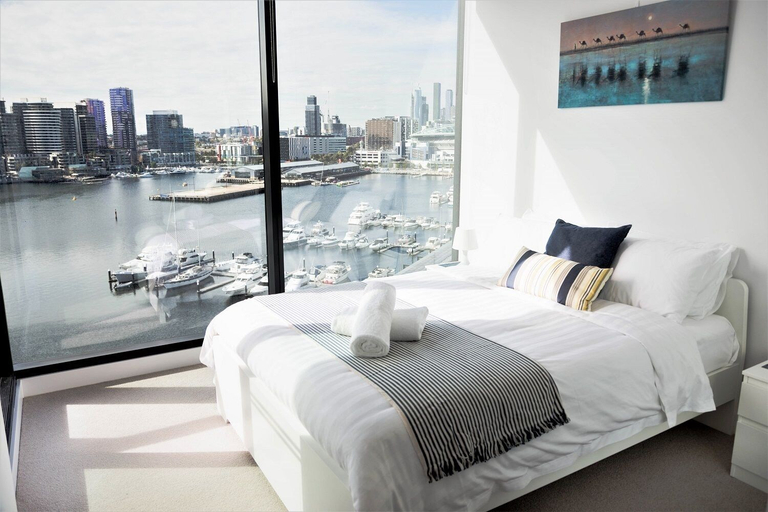 Bedroom 5, Pars Apartments Collins Wharf Docklands, Melbourne