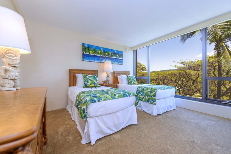 Bedroom 4, Tranquil Oceanfront 2BD AC Pool, Amazing Views - Mahana 519, Maui