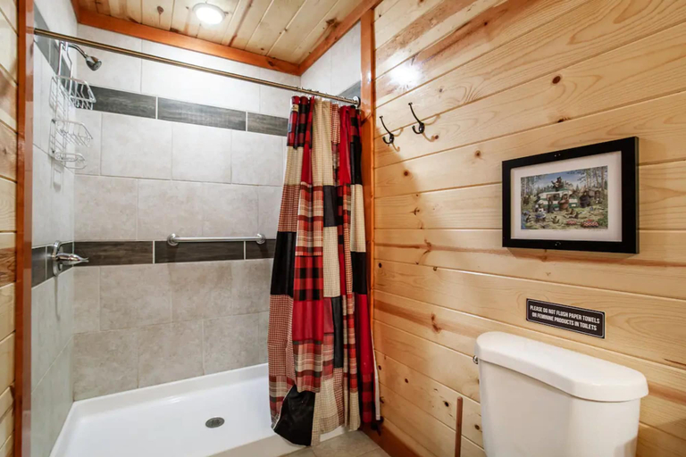 Bathroom 5, Lazy Bear Lodge With Private Pool, Sevier