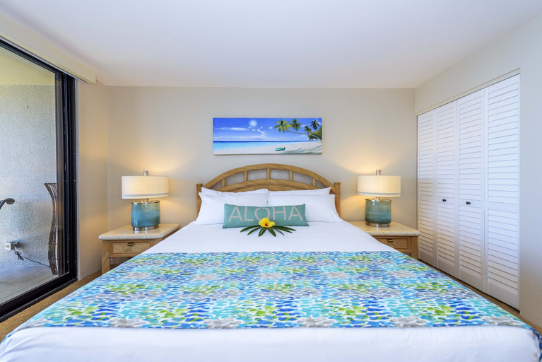 Bedroom 3, Tranquil Oceanfront 2BD AC Pool, Amazing Views - Mahana 519, Maui