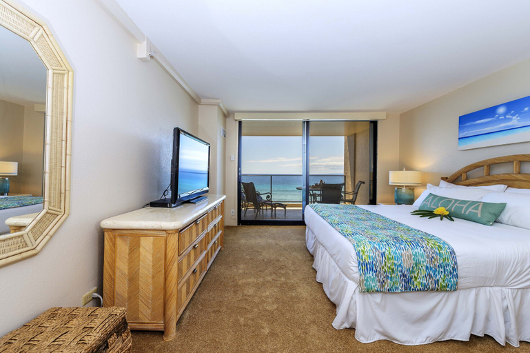Bedroom 5, Tranquil Oceanfront 2BD AC Pool, Amazing Views - Mahana 519, Maui
