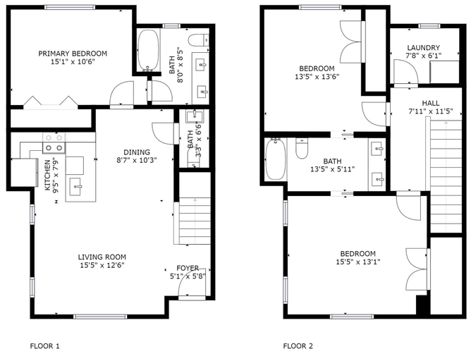 Bedroom 1, Hart Street 7 - Hart Suite 7, Davidson